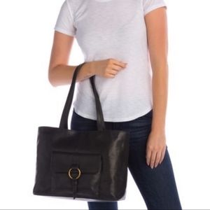 NWT Frye Madison Front Pocket Leather Tote